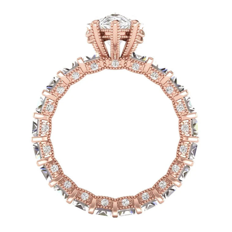 Birne & Baguette Echte Diamant