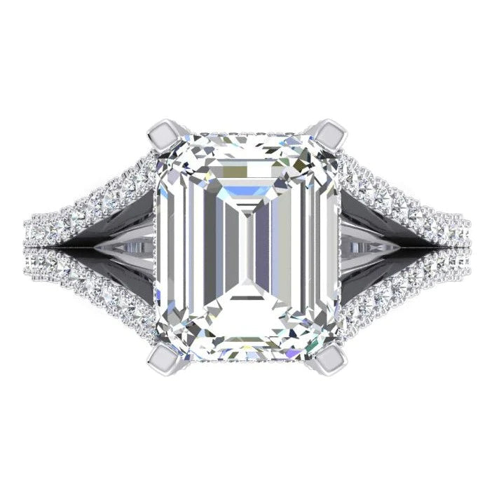 Geteilt Schaft Smaragd Natural Diamant
