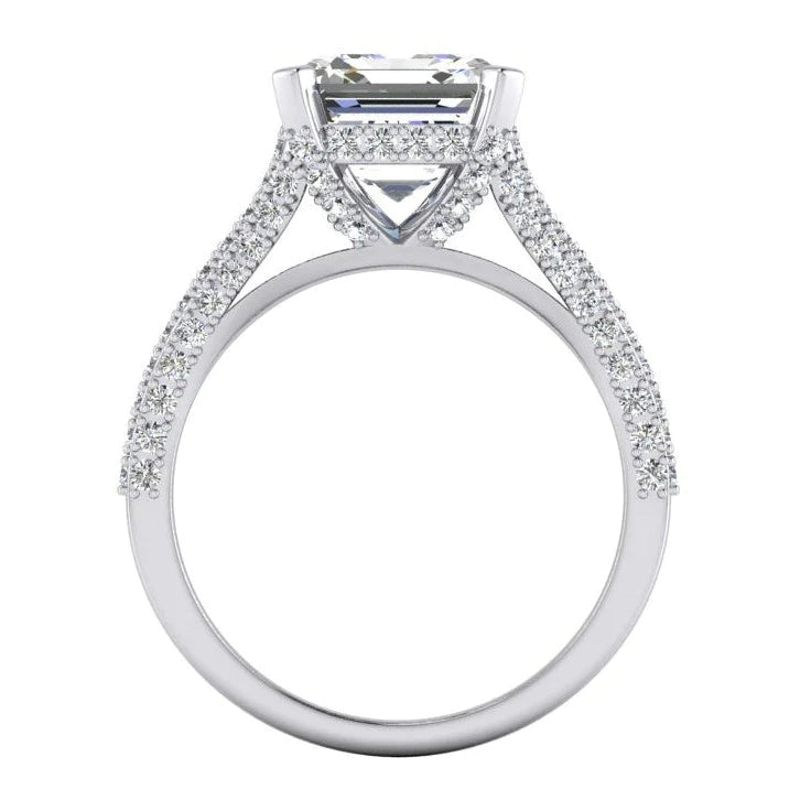 Schaft Smaragd Natural Diamant Ring