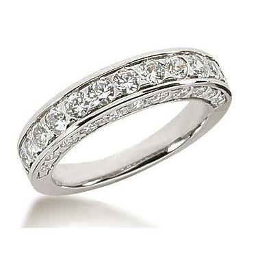 Echte Diamant-Verlobungsring-Band-Set Radiant Cut