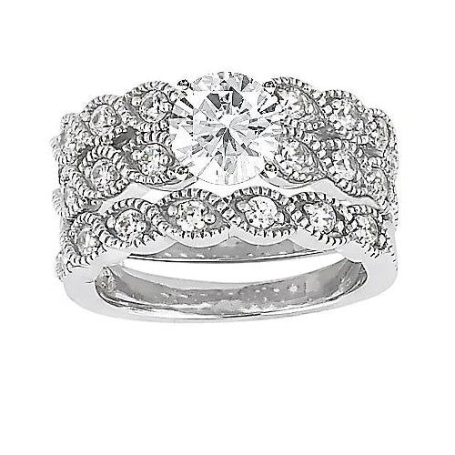Natürliche Diamant-Verlobungsring im Vintage-Stil Mit 2,80 Karat