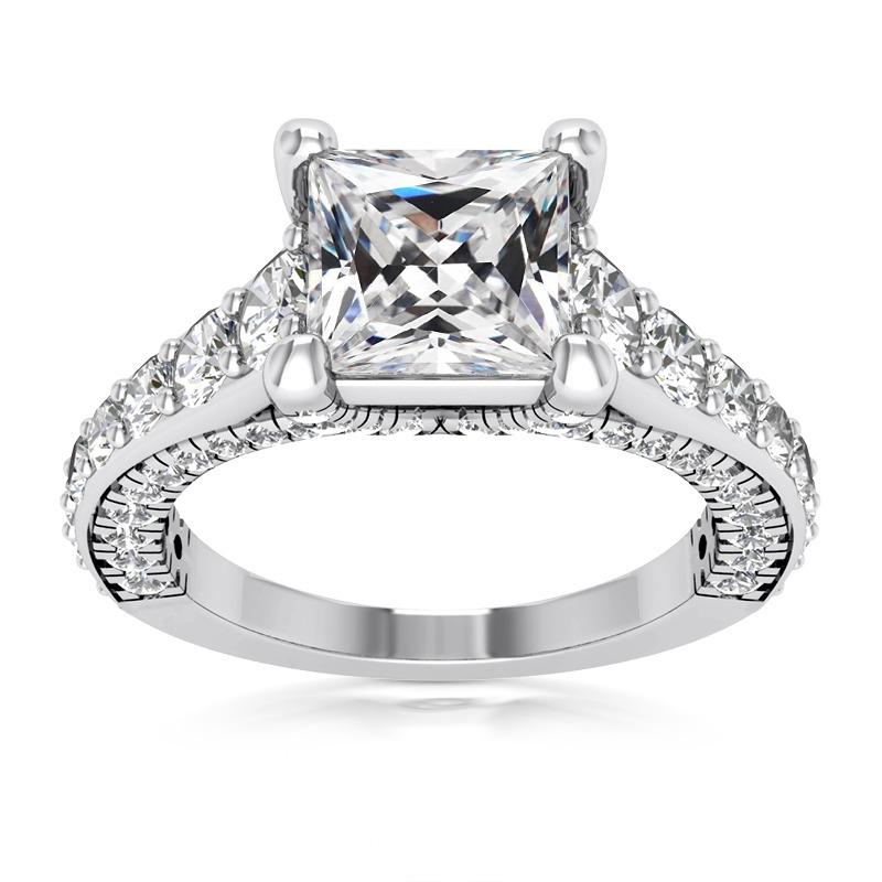 8,50 Karat Quadratschliff Alter Bergmann Echt Diamantring Antiker Stil Schmuck- harrychadent.ch