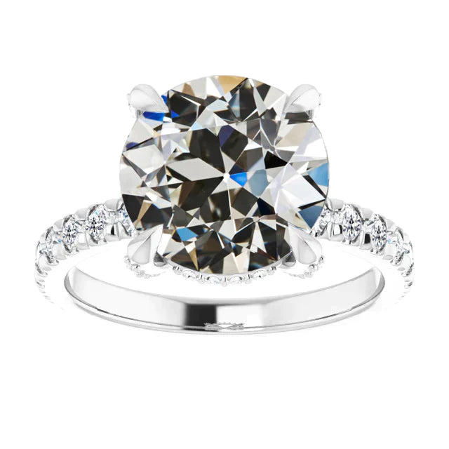 8 Karat Runder Echt Diamantring