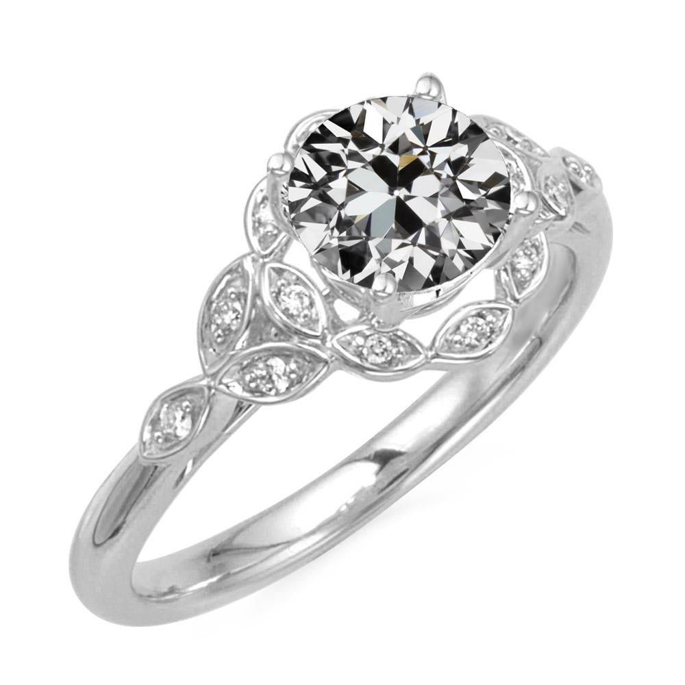 Fancy Alter Bergmann Echt Diamant Ehering Schmuck Gold 5 Karat