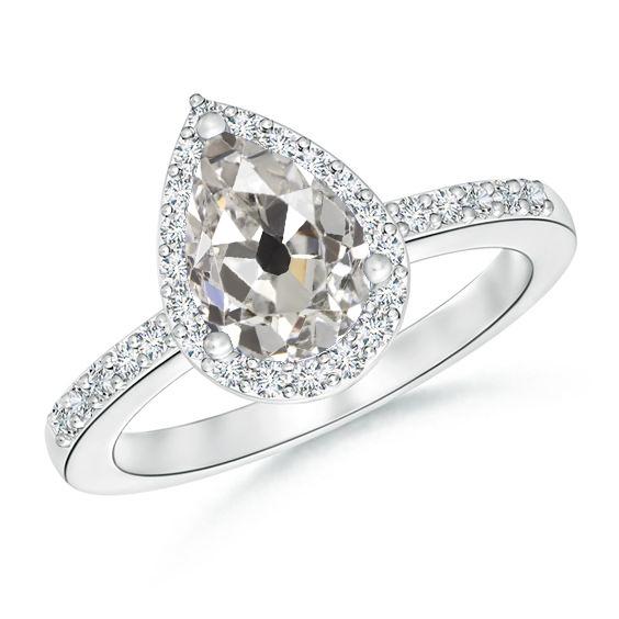 Jubiläum Halo Ring Birne Alteuropäischer 3 Karat Natürlich Diamanten Schmuck Großes Schnitzel - harrychadent.ch