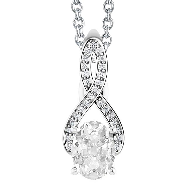 Oval Alter Bergmann & Runden Natürliche Diamant Anhänger 4,50 Karat Split Shank