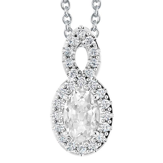 Ovaler Alter Bergmann Naturlich Diamant Anhänger Gold Krappen Set Infinity Style 6 Karat - harrychadent.ch