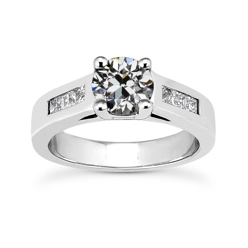 Princess & Runden Alter Bergmann Naturlich Diamant Ring Channel Set 2,75 Karat - harrychadent.ch