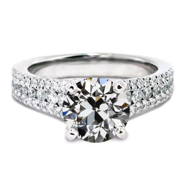 Runder Alter Minenschliff Echt Diamantring Für Damen Pave Prong Set 6 Karat - harrychadent.ch