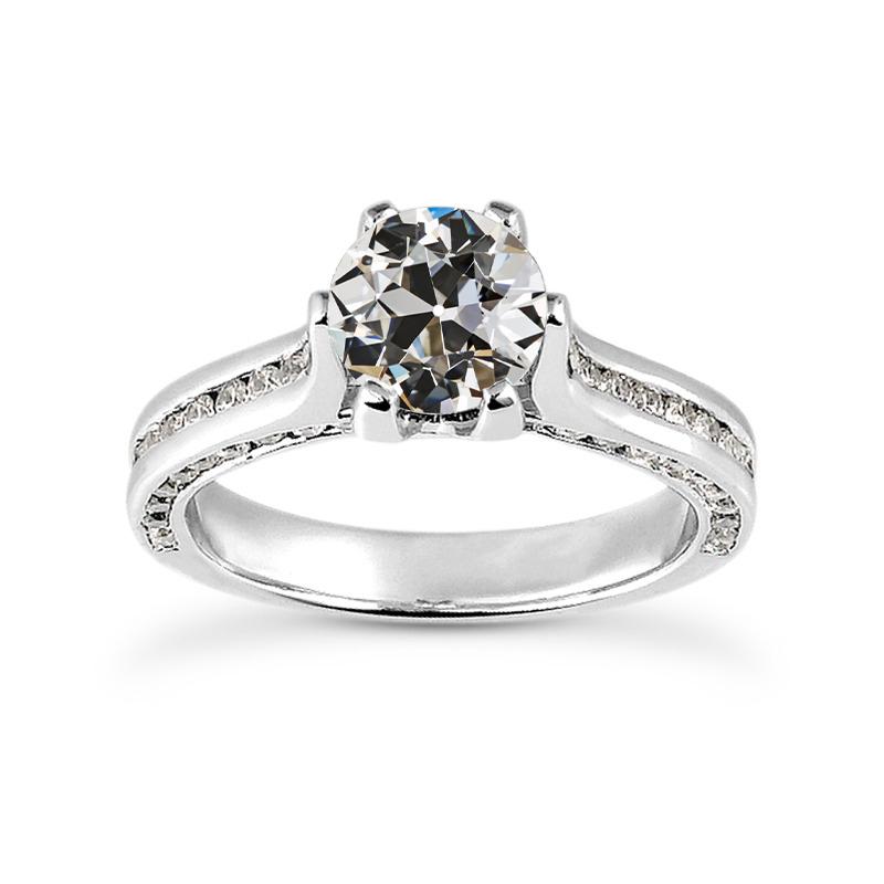 Runder Altschliff Echt Diamantring Aus Gold Mit 6 Zinken, 4,50 Karat - harrychadent.ch