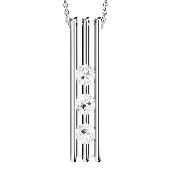 Schwebende Echt Diamantkette
