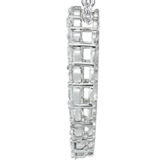 2 kt. diamant-kreis der liebe anhänger halskette ohne kette gold 14k