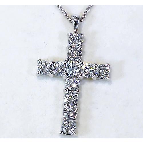 Diamantkreuz Anhänger 3 Karat - harrychadent.ch
