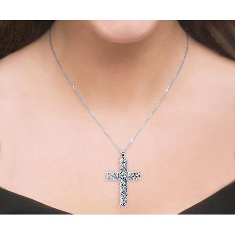 Diamantkreuz Anhänger 3 Karat - harrychadent.ch
