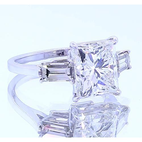 3 Stein Verlobungsring Princess Cut Diamant 3 Karat Schmuck - harrychadent.ch
