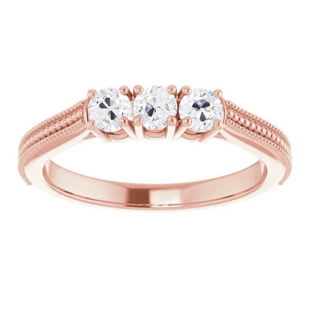 Jubiläumsring alter Bergmann Diamant Beaded Style 2,25 Karat Milgrain - harrychadent.ch