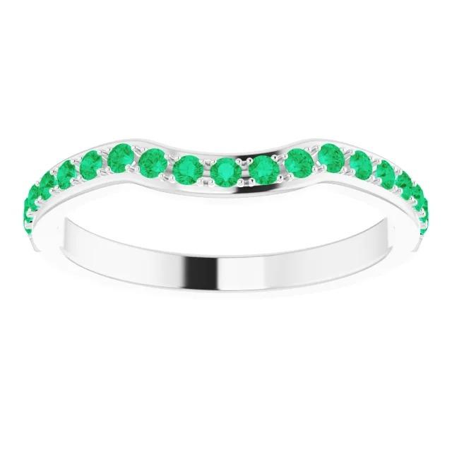 1,90 Karat Krappenfassung Kolumbianisches Grün Smaragd Band Damen Schmuck - harrychadent.ch
