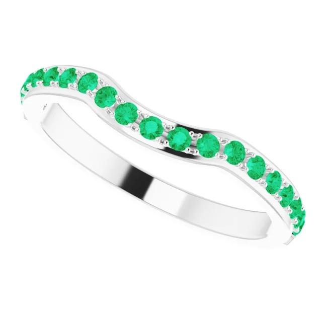1,90 Karat Krappenfassung Kolumbianisches Grün Smaragd Band Damen Schmuck - harrychadent.ch