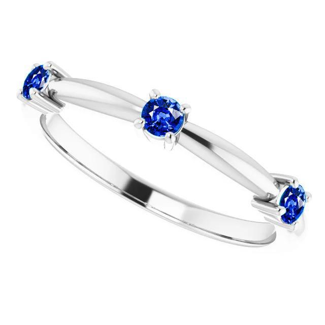 3 Steine Ring Jubiläum 0.90 Karat Ceylon Saphir Schmuck Neu - harrychadent.ch