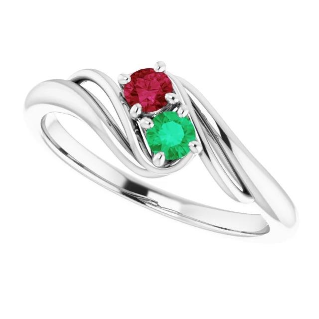 Ring Columbian Green Smaragd Und Rubin 0.50 Karat Damen Schmuck Neu - harrychadent.ch