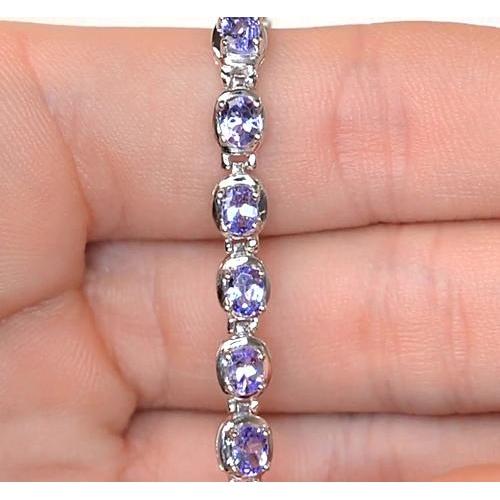 Blauer Saphir Diamant Tennisarmband Krappen Set 18 Karat Schmuck - harrychadent.ch