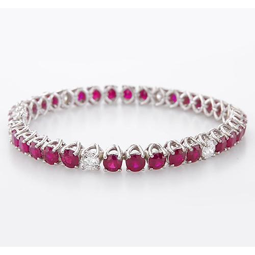 Diamant Rubin Tennis Armband 44,75 Karat Krappenset Damen Schmuck - harrychadent.ch