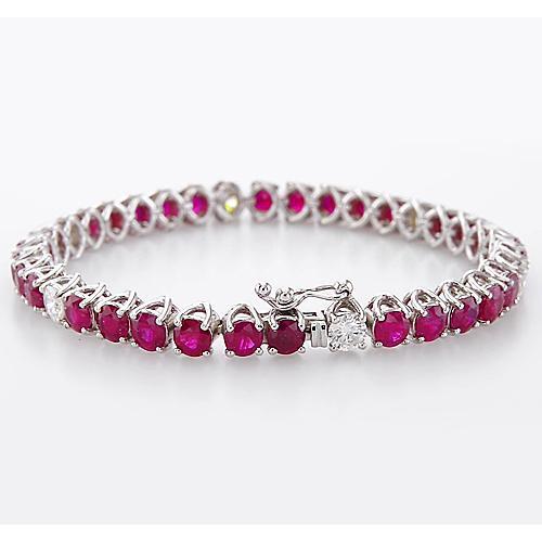 Diamant Rubin Tennis Armband 44,75 Karat Krappenset Damen Schmuck - harrychadent.ch
