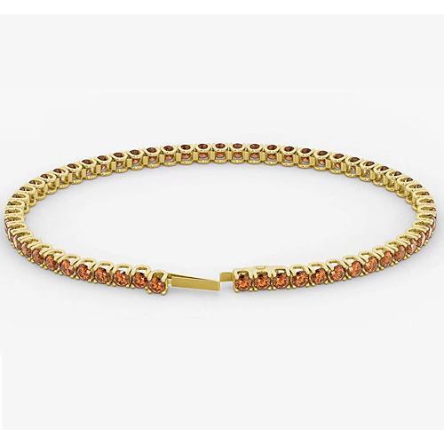 Orange Saphir Tennis Armband 5,90 Karat Schmuck Neu - harrychadent.ch