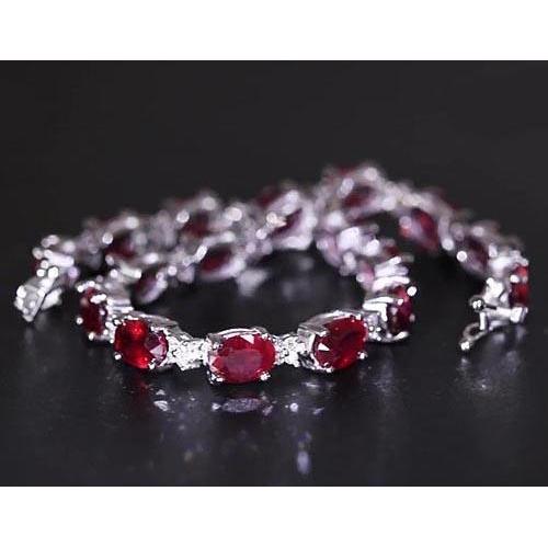 Rubin Diamant Tennisarmband 16 Karat Damen Schmuck Neu - harrychadent.ch
