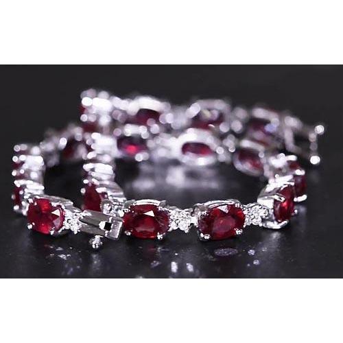Rubin Diamant Tennisarmband 16 Karat Damen Schmuck Neu - harrychadent.ch