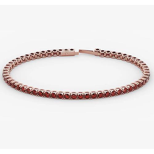 Ruby Tennis Armband Roségold 5,90 Karat Schmuck Neu - harrychadent.ch