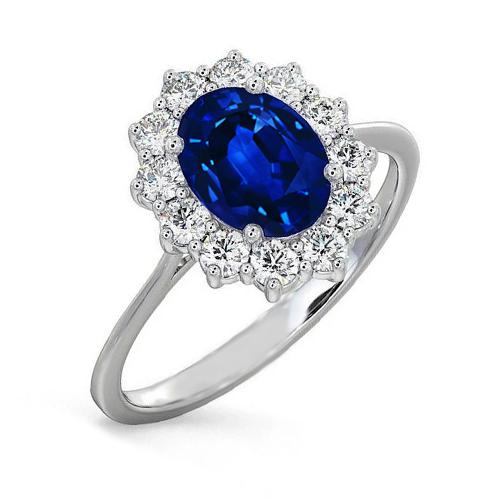 2.40 karat ceylon saphir und diamant ring weißgold 14k