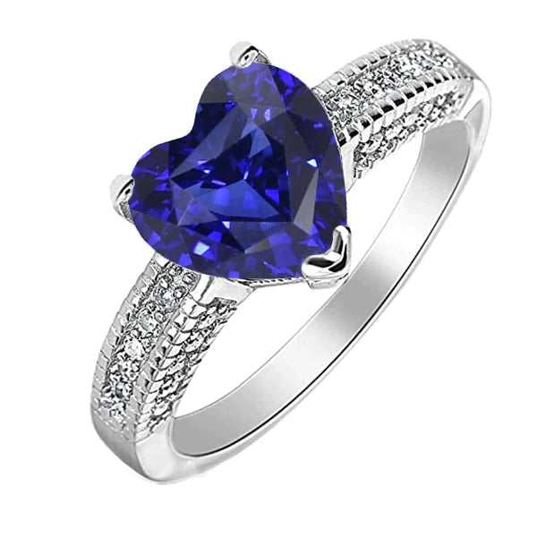 echter round diamant 2.50Karat ring Profilansicht