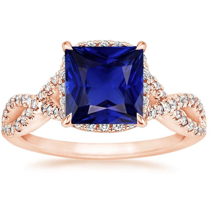 Damen Diamantring Prinzessin Ceylon Saphir mit Akzenten 6,25 Karat - harrychadent.ch