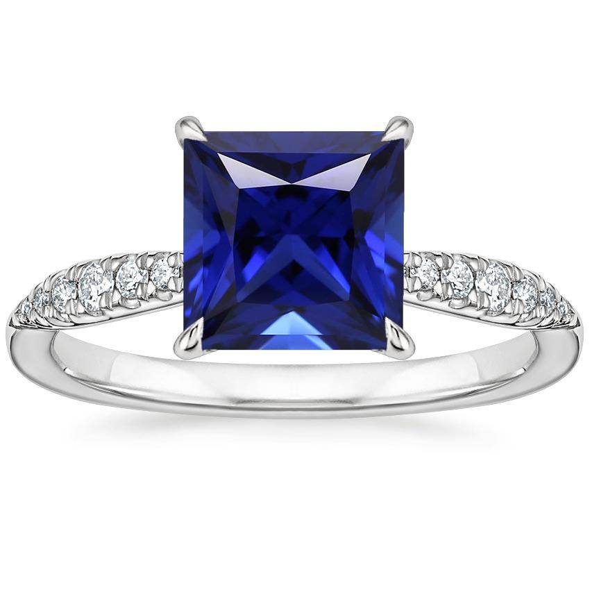 Damen-Verlobungsring Sri Lanka Saphir und Diamant 5,25 Karat - harrychadent.ch
