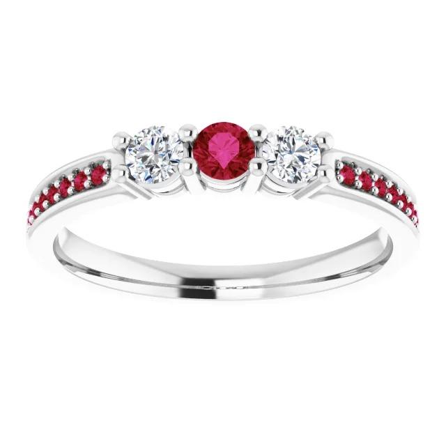 Diamantring 1,07 Karat Burmese Rubin Damen Schmuck Neu - harrychadent.ch