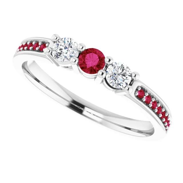 Diamantring 1,07 Karat Burmese Rubin Damen Schmuck Neu - harrychadent.ch