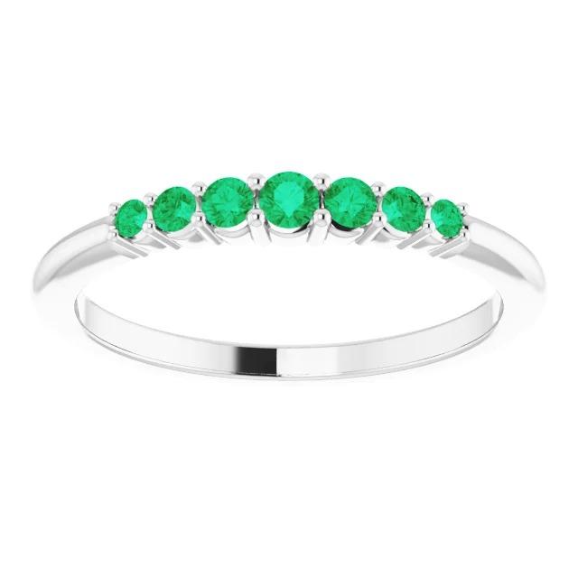 Ehering 1 Karat Rund Kolumbianische Grüne Smaragde Damen Schmuck - harrychadent.ch