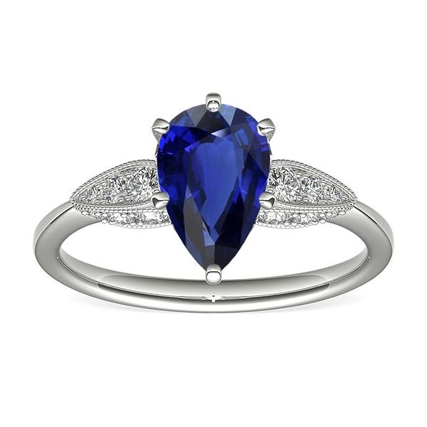 Gold Diamantring Birnenschliff Srilanka 3,50 Karat - harrychadent.ch