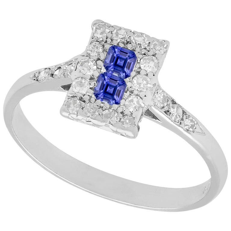 Halo Diamant-Verlobungsring Asscher Ceylon Saphir Schmuck 3 Karat - harrychadent.ch