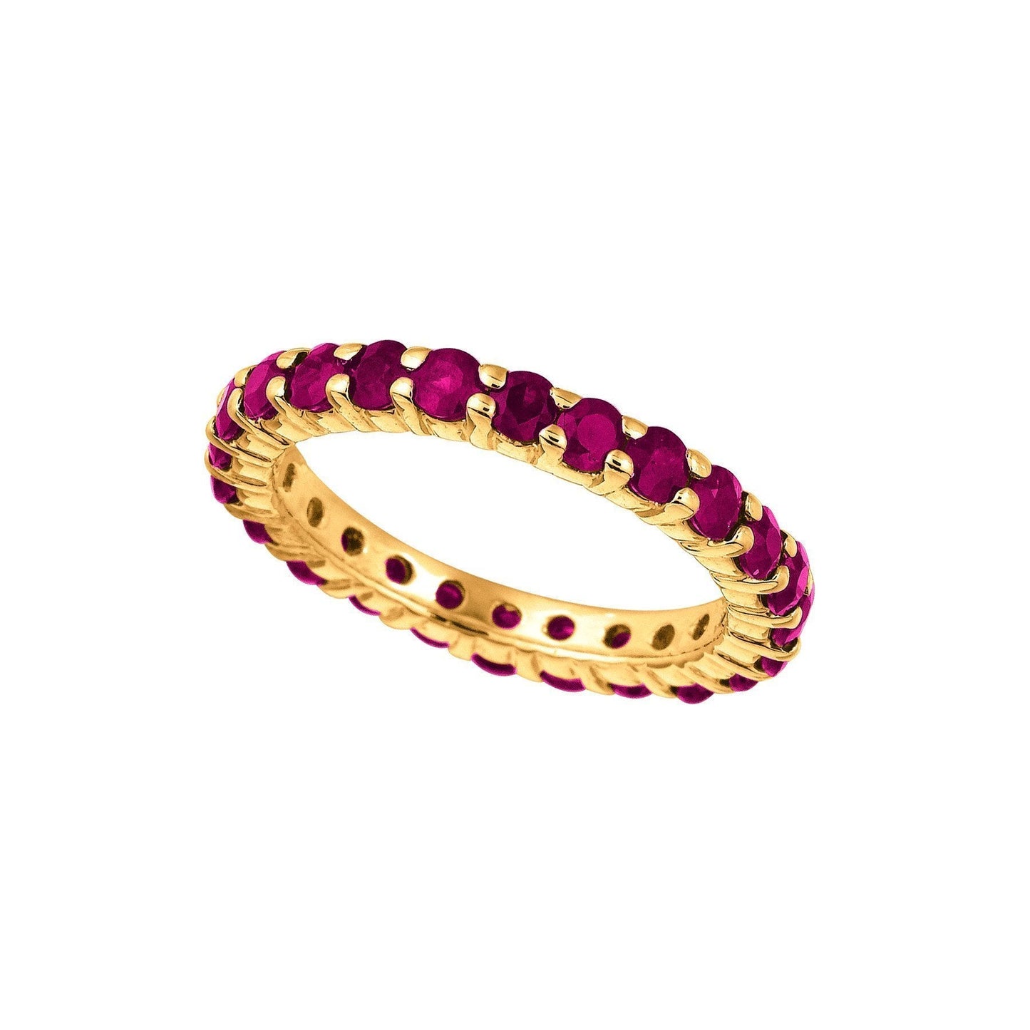 Rubin Ewigkeit Band 14K Gelbgold 2,88 Karat