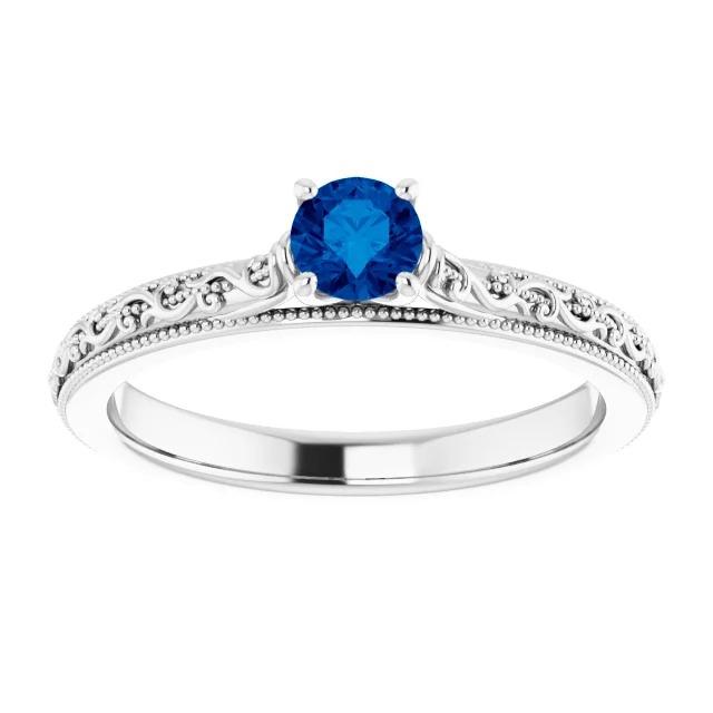 Saphir Solitär Ring 0,75 Karat Ceylon Blau Schmuck - harrychadent.ch
