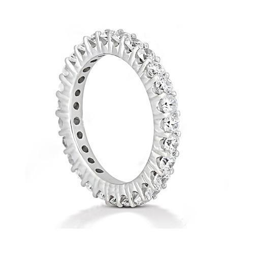 1.35 karat runder diamant eternity engagement damenband neu