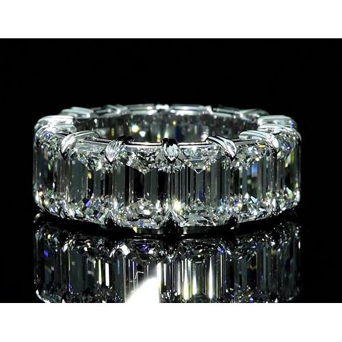 Ewigkeit Band 11,20 Karat Weißgold im Smaragdschliff 14K Neu - harrychadent.ch