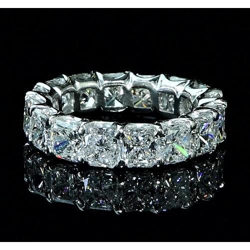 Kissen Diamant Ewigkeit Band 7,50 Karat Weißgold 14K - harrychadent.ch