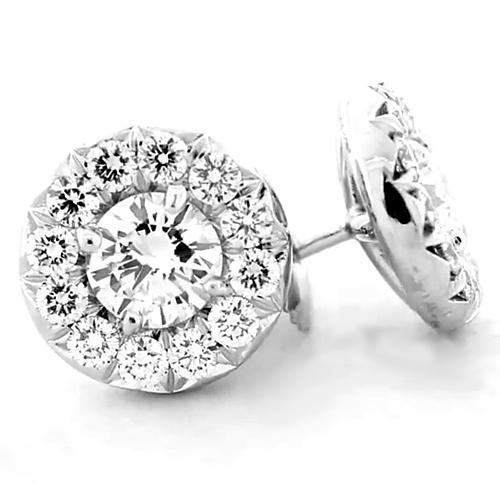 Halo Diamant Ohrstecker 1,80 Karat - harrychadent.ch