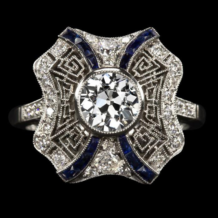 echter round diamant 3.75Karat ring Vorderansicht