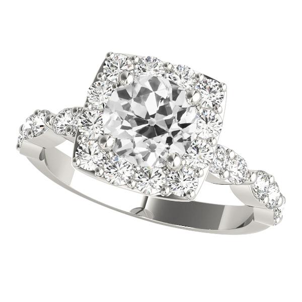 echter round diamant 3.75Karat ring Vorderansicht
