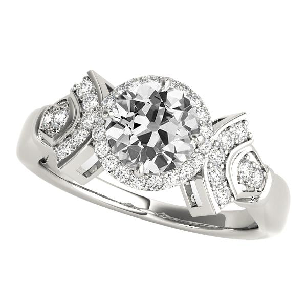 echter round diamant 4.50Karat ring Vorderansicht