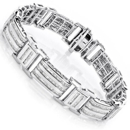 Herren Baguette Armband Diamant